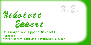 nikolett eppert business card